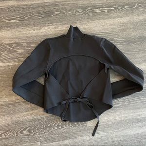 Open back turtleneck
